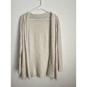 Margaret O’Leary Cashmere Blend Cardigan Sweater Women’s Small Gray Open Front